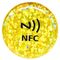 Logo tùy chỉnh In 13,56 Mhz NFC tròn Epoxy chống thấm nước z Hình dán có thể lập trình