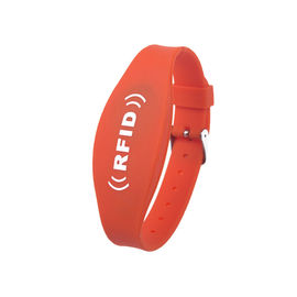 LOGO In RFID Chip dây đeo cổ tay cho quản lý sự kiện Dây đeo đồng hồ có thể điều chỉnh