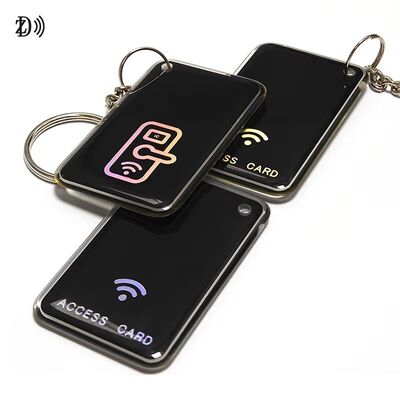 Thẻ điều khiển truy cập in tùy chỉnh NFC 13.56Mhz RFID Epoxy Tag NFC Keychain MIFARE Classic EV1 1K