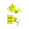 Thẻ chăn nuôi RFID RFID màu vàng / Thẻ gia súc RFID đa chức năng nhỏ