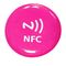 Logo tùy chỉnh In 13,56 Mhz NFC tròn Epoxy chống thấm nước z Hình dán có thể lập trình