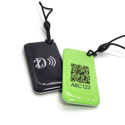 Thiết kế tùy chỉnh chống nước có thể lập trình MIFARE Classic EV1 1K / 4K NFC RFID Epoxy Keychain cho thẻ khóa kiểm soát truy cập