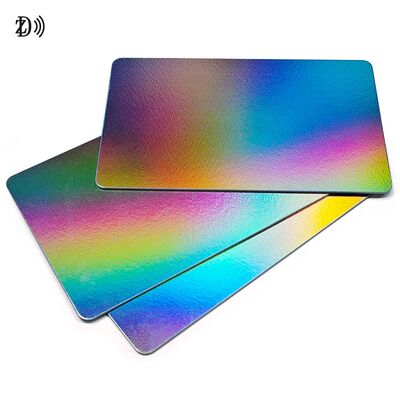 Thẻ RFID PVC lấp lánh cao cấp chống nước in laser tùy chỉnh nhà máy cho kiểm soát ra vào, thẻ NFC 13.56Mhz cho doanh nghiệp