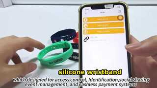 Vòng đeo tay silicon RFID